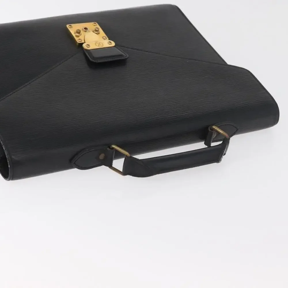 Louis Vuitton Epi Serviette Conseiller Business Bag Black